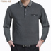 Cha ngắn tay t-shirt mùa hè 40-50 tuổi người đàn ông trung niên của mùa hè polo áo sơ mi trung niên cha dài tay quần áo Áo phông dài