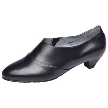 Golden monkey professional slip-on cowhide business low-top women's shoes