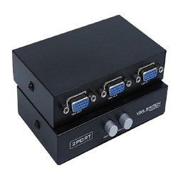 무료 배송 vga 스위치 2 in 1 out 컴퓨터 모니터 비디오 데스크탑 호스트 모니터링 신호 화면 2 in 1