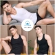 Tuyết bay nam vest cotton mùa hè thanh niên thoáng khí thể thao Slim áo thể dục cotton đáy quần