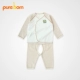 Bộ đồ lót trẻ sơ sinh Pureborn 0-3 tháng Quần áo cotton cho bé Quần dài tay ren-up áo ngực trẻ em