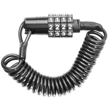 ລະຫັດສະກູດເຕີໄຟຟ້າ lock steel wire portable lock mijia ninebot shengte xilop lenovo m2 accessories