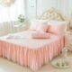 Single bed váy khăn trải giường thành viên 1,5m 1.8m bông giường bìa trượt bảo vệ ren Simmons nhóm rắn công thức - Váy Petti