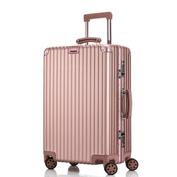 ການຄ້າຕ່າງປະເທດຕົ້ນສະບັບ retro ກໍລະນີ trolley ກອບອາລູມິນຽມທີ່ມີລໍ້ທົ່ວໄປ 20/24/26 ນິ້ວຂອງຜູ້ຊາຍແລະແມ່ຍິງ suitcase retro suitcase