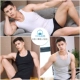 Tuyết bay nam vest cotton mùa hè thanh niên thoáng khí thể thao Slim áo thể dục cotton đáy quần