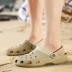 Mùa hè 45 XL giày lỗ thông thường cho nam Baotou sandal đế dày đi dép bán dép nam Dép