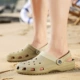 Mùa hè 45 XL giày lỗ thông thường cho nam Baotou sandal đế dày đi dép