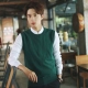 Solo vòng cổ không tay nam áo len vest vest len ​​vai cotton cotton thanh niên áo len nam áo ba lỗ tanktop nam
