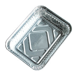 Disposable lunch box 650ML aluminum foil box baked rice pasta rectangular tin foil box bowl takeaway packaging barbecue box