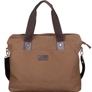 ກະເປົາຜູ້ຊາຍ M/Aimuge Handbag Horizontal Casual Business Bag Briefcase Canvas One-shoulder Messenger Bag Casual Bag