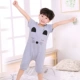 Bộ đồ ngủ trẻ em Xiêm mùa hè Cô gái mỏng tay ngắn Cotton Chống máu Chống mát Bảo vệ bụng Điều hòa nhiệt độ Bộ phim hoạt hình dễ thương bộ body suit cho bé nhật bản