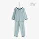 Baby Island Summer Summer Men and Women Baby Cotton Trẻ em Màu sắc Cotton dài tay Đồ lót Set Đồ lót A Type Thin bộ cotton cho bé