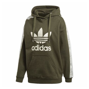 Guangyu Sports-Adidas Clover Fashion Logo ໃຫຍ່ຂອງແມ່ຍິງ Hooded Pullover Sweatshirt DU4428