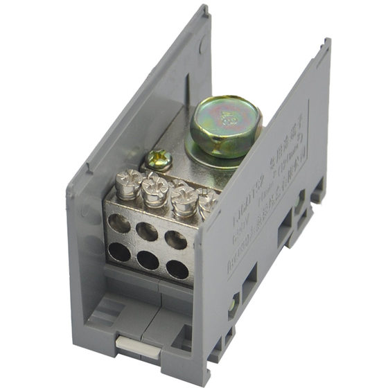 One in and 9 out rail type junction box high current terminal board one in and multiple out junction box FJ6/JTS2-4 6 12