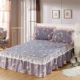 khăn trải giường váy giường bằng vải bông duy nhất mảnh ba mảnh 1,5 2 m trải giường 1.8m bông ren nắp trượt 100% - Váy Petti váy giường khách sạn