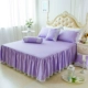 Single bed váy khăn trải giường thành viên 1,5m 1.8m bông giường bìa trượt bảo vệ ren Simmons nhóm rắn công thức - Váy Petti