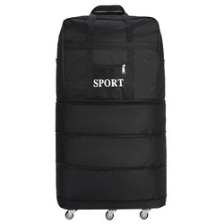 158 aviation checked bag ultra-light large capacity folding travel bag moving large travel suitcase wheeled luggage bag