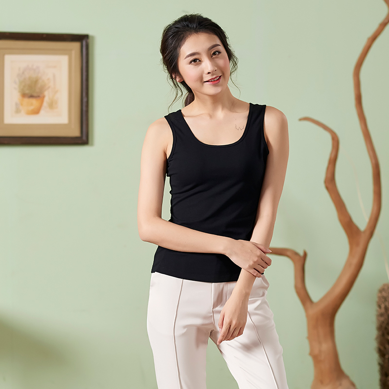 mùa thu mới dưới mỏng mặc cotton womens hàn vest để tăng phiên bản lỏng lẻo của thủy triều cơ sở thời trang đơn giản.