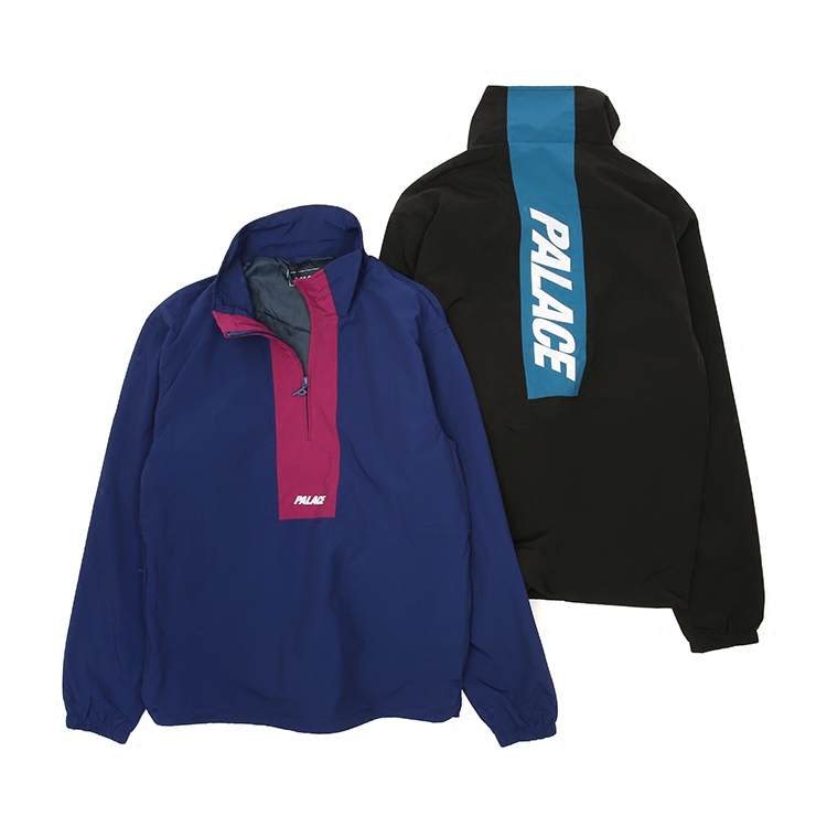 现货 潮玩艺 PALACE 17FW GRANDE SHELL TOP 半拉拉套头冲锋衣