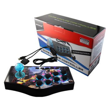 ps2 computer TV projector ps3 android ໂທລະສັບມືຖືແບບມີສາຍ king of fighters arcade game joystick