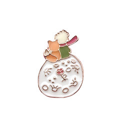 ນ້ອຍ Prince's Little Fox Brooch Cute Japanese Rose Planet Badge Fairy Tale Peripheral Accessories