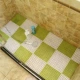 Bath mat thảm vệ sinh mat riser bếp gia dụng phòng tắm vòi sen tắm mat openwork khâu - Thảm sàn