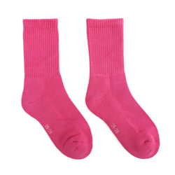 ດູໃບໄມ້ລົ່ນແລະລະດູຫນາວ rose red mid-calf socks for men and women thickened color cotton socks solid cotton candy socks rose pink pink pink purple bottom sports dance