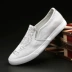 Giày vải nam 2018 hè mới thấp giúp giày đạp lười thêu giày vải Bắc Kinh cũ shop giày sneaker Plimsolls