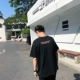 Mr. Fang Inch Summer White Boy Hàn Quốc Áo thun thêu Loose Oversize Teen Short Tay áo nam Xu hướng