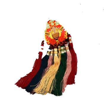 ສິ້ນສູງ Suzhou embroidery applique boutique old embroidery piece embroidery accessories applique pendant handmade patchwork diy necklace hanging head
