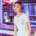 Anta tay ngắn mùa hè mới cổ tròn phần mỏng áo thể thao hoạt hình áo thun co giãn - Áo phông thể thao Áo phông thể thao