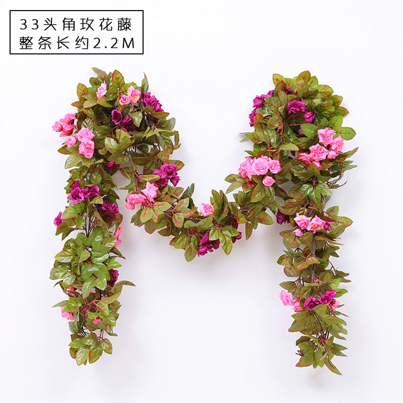 Mô phỏng hoa nho giả hoa phòng khách hoa điều hòa không khí bao phủ trần trang trí treo tường nho treo hoa mây - Hoa nhân tạo / Cây / Trái cây cây đào giả