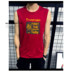 Của nam giới thể thao không tay T-Shirt cộng với phân bón XL loose vòng cổ áo bông mồ hôi vest sinh viên thủy triều vest Lót