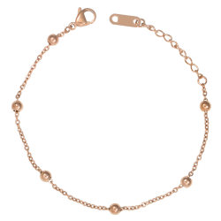 Fading bag return titanium steel 18k rose gold anklet women's Korean version simple personalized anklet women's style internet celebrity jewelry