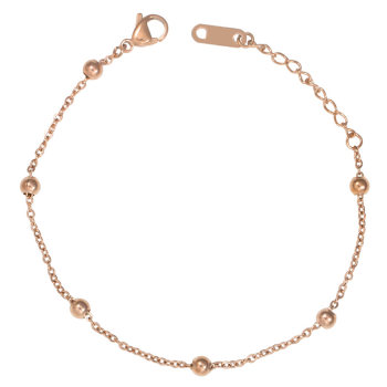 Fading bag return titanium steel 18k rose gold anklet women's Korean version simple personalized anklet women's style internet ເຄື່ອງປະດັບສະເຫຼີມສະຫຼອງ