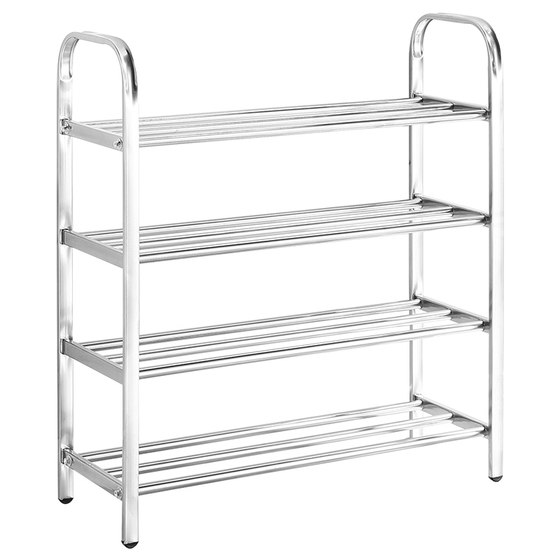 Stainless steel shoe rack dust shoe shelves multi -layer home storage shoe cabinet door Simple shoe rack new model 2020 explosion