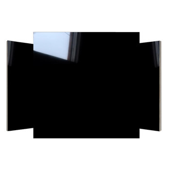 Pure black thickened water feature polished 750x1500 ceramic tiles