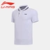 Li Ning t 桖 áo sơ mi nam dạng sóng thông thường POLO mùa xuân 2019 mùa xuân mới thấm mồ hôi tay áo ngắn thể thao nam Áo polo thể thao