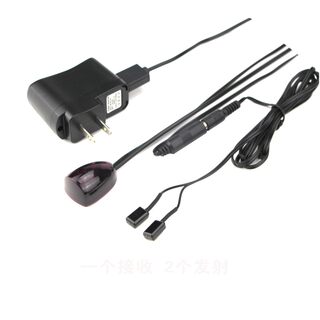 Set top box infrared remote control transponder shared receiver