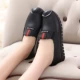 2018 mùa thu mới giày đơn nữ giày thấp giày thời trang Hàn Quốc đầu tròn giản dị mẹ trượt giày