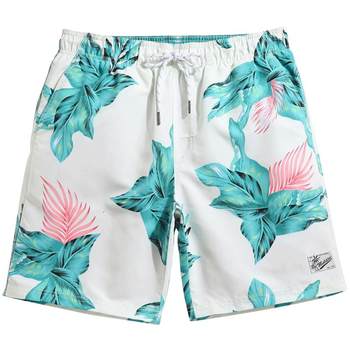 Gailang beach vacation couples beach pants men's quick-frying large size loose boxer swim trunks four-way stretch women's casual shorts