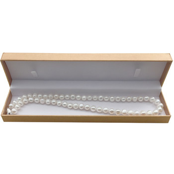 Natural freshwater pearl necklace, nearly round, fashionable and simple