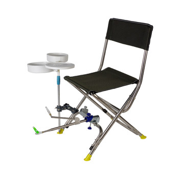 Lightweight folding stainless steel fishing chair