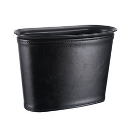 Car trash bins door storage bucket car hanging car hanging barrel car garbage bag leather creative automotive supplies