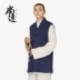 Shang Yuan cotton bị liệt áo vest mùa xuân và mùa hè vest gamma 褂 僧 僧 马 僧 ngắn Áo vest cotton