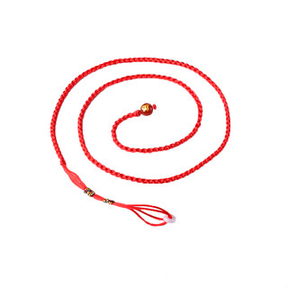 2022 zodiac tiger natal year red rope waist chain men and women sexy red waist rope emerald transfer ring red belt