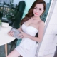 Hoa hậu KTV quần áo ngực trần túi hông 2018 xuân hè mới của phụ nữ đêm ống top màu tinh khiết đầm cao eo 	váy quấn eo Váy eo cao