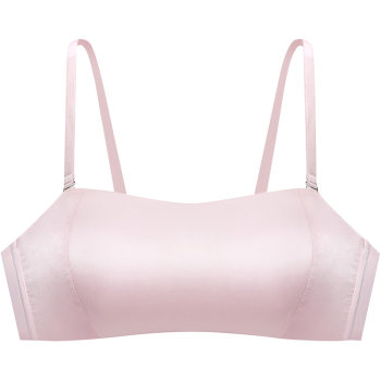 Jinsanta silk underwear ແມ່ຍິງທໍ່ເທິງລວບລວມ strapless ລຸ່ມພາຍໃນຕ້ານການເປີດເຜີຍ bra ເບິ່ງເຫັນໄດ້ຖອດອອກໄດ້