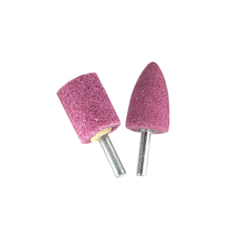 Free shipping red corundum electric grinding head grinding wheel 6mm handle flint grinding metal polished pa chrome corundum ceramic grinding head