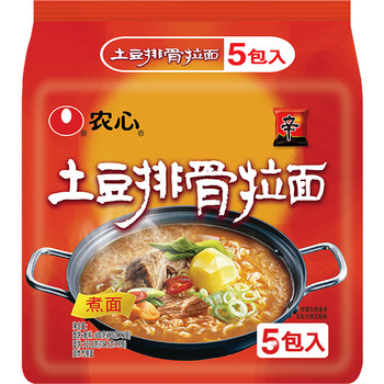 120g nongshim potato spare ribs 120g instant noodles